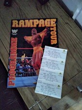 Wwf  Programme With Tickets