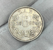 1893 South Africa 6 Pence