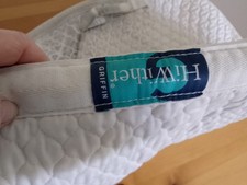 Griffin high wither white dressage numnah with sheepskin 