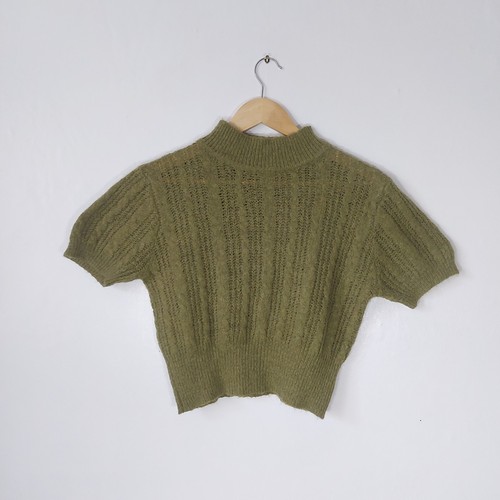 Cider fluffy knit - , cropped