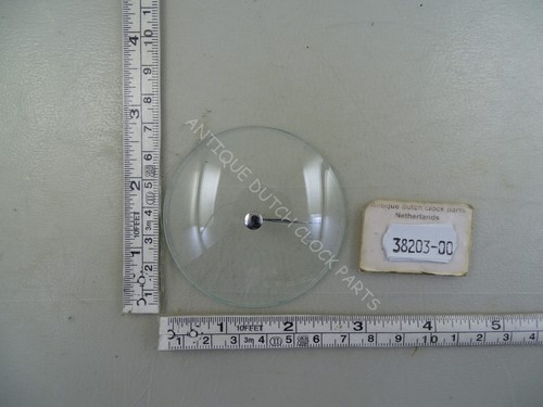 Convex barometer glass with - convex,