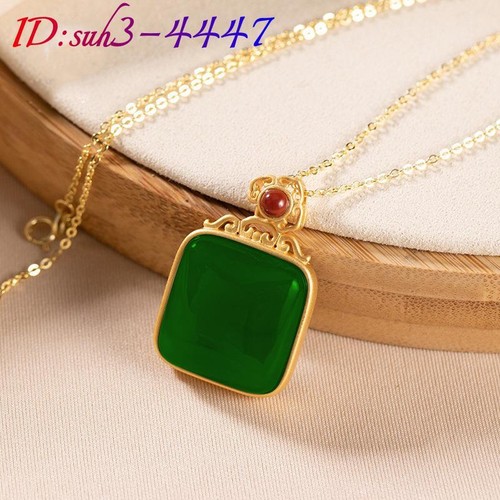 Natural jade pendant necklace - jade,