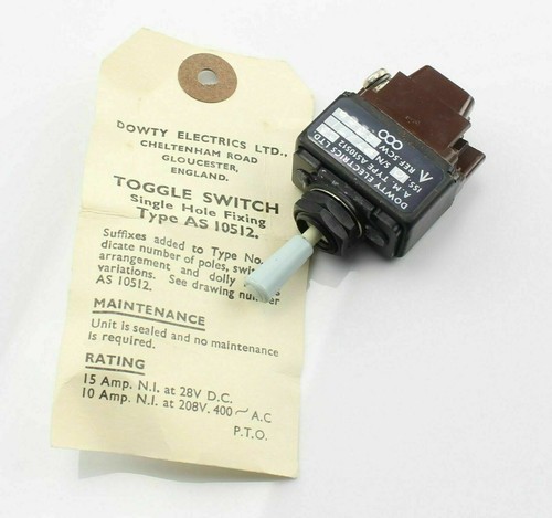 Toggle switch 2 position - d.p.,
