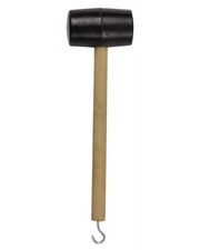 KombatUK Hard Wearing Camping Rubber Mallet Hammer with Tent Peg Extractor Hook