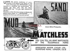 MATCHLESS Motor Cycles WW2