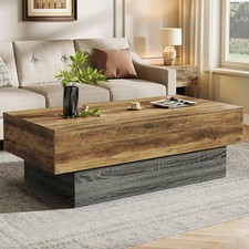 55-Inch Farmhouse Wood Coffee