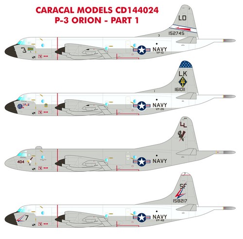 Caracal 144 decal - 1/144, navy