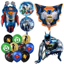Large 3D batman foil balloon Superman foil superhero's birthday party decoration