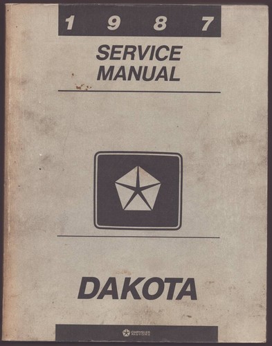 1987 service manual 2wd and - 1987,