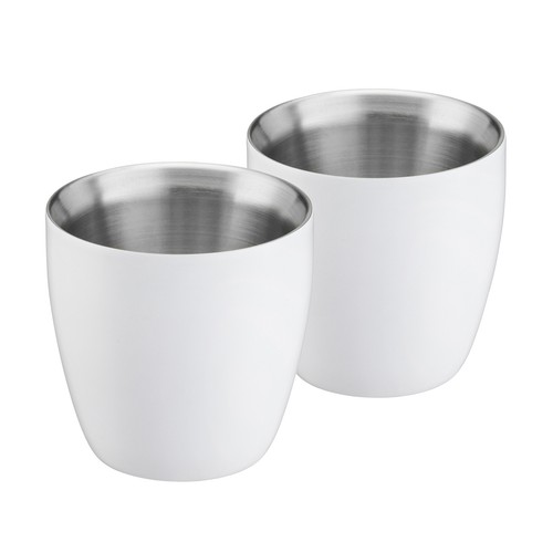 Stainless steel espresso cups - stainless,