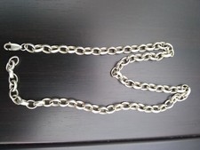  Silver Mens Heavy  Belcher Chain 19 inch Vintage Excellent Condition