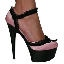 Pink Satin Stiletto Heels 2"