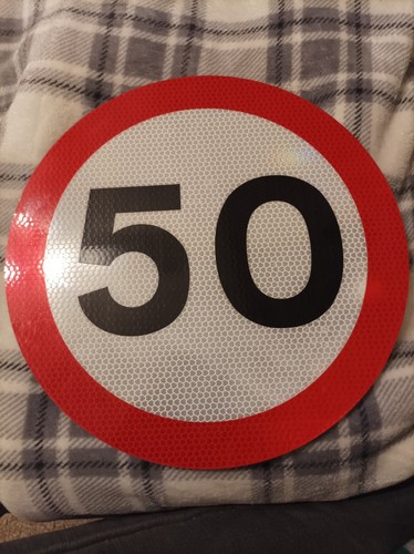 Mph road sign cm with - 50,