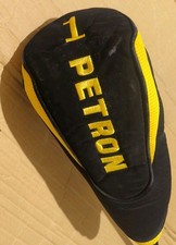 PETRON DRIVER HEADCOVER * 460CC * BLACK/YELLOW * GOLF HEADCOVER 