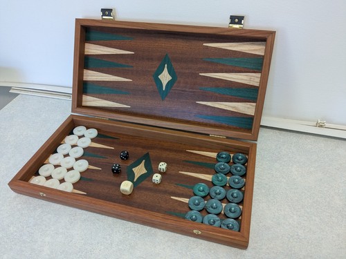 Manopoulos wooden backgammon - manopoulos,