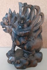 Bali Hand Carved Wood Winged Monkey Deity