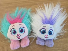 Shnooks Soft Plush Teddies Set Of 2 Cute Small Pink Green White Purple