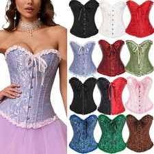 Women's Overbust Boned Corset