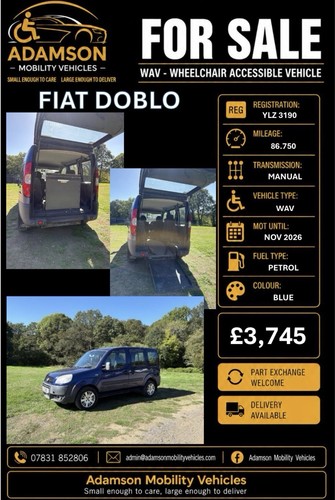 For sale fiat doblo - ♿,