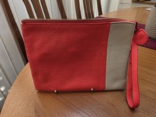Leather Marca Gap Clutch /