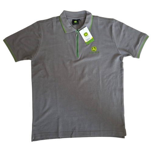 John deere polo zip shirt - polo, up