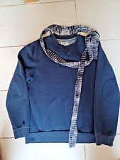 RARE ELVIS JESUS CAMDEN DUKE JUMPER IN BLUE WITH ATTACHED SCARF IN L IN EX CON