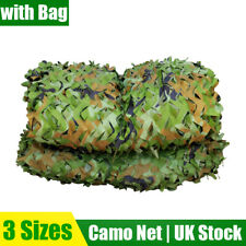 British Army Camouflage Camo Net Netting Hunting Military Woodland Hide Net +Bag