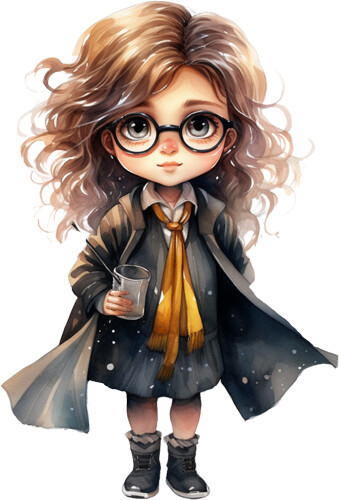 Magic wizard girl colourful - girl,