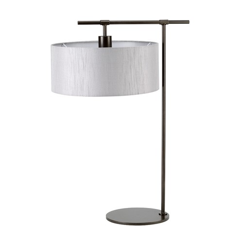 Table lamp grey cylinder - table,