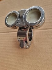 22mm 7/8" bar Chrome Handlebar Clock & Thermometer holder only - no clock /therm