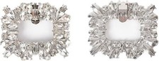TRIXES Rhinestone Silver Shoe