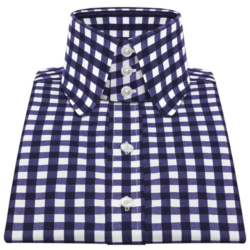 Men navy blue - men's, gingham