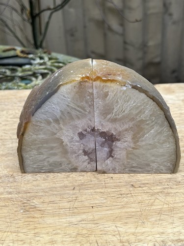 Agate bookends large heavy - agate,