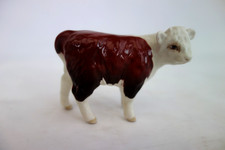 Beswick Hereford China Calf Cow 1827C Glossy – 2 Re - Glued Legs – a/f