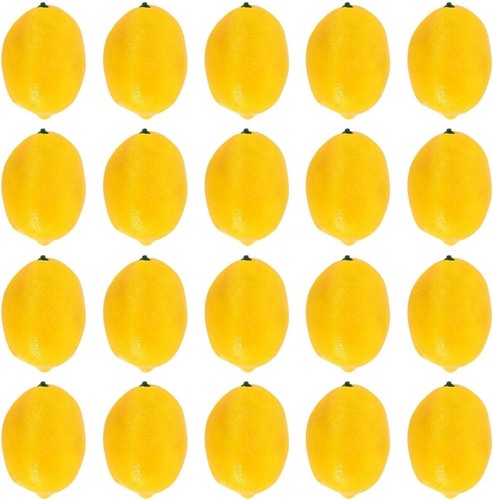20pcs yellow lemon mini - lemon,