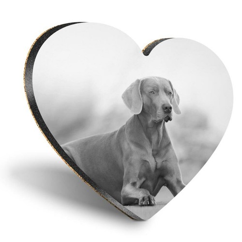 Heart mdf coasters - mdf, bw