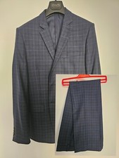 studio jeff banks blue checked suit