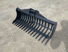 1-2 Ton Excavator Riddle land Rake Bucket Stone Rake Lawn £390 + VAT - Kubota
