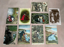 Antique 9x c1910s Collection Edwardian Romantic Saucy Comedy Postcards