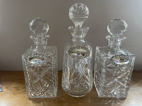 Vintage heavy cut glass - heavy,
