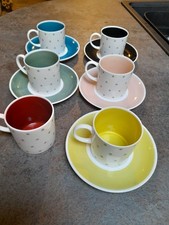 Susie Cooper Starburst Cups & Saucers