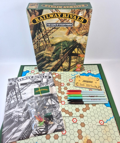 Railway rivals board game - railway,