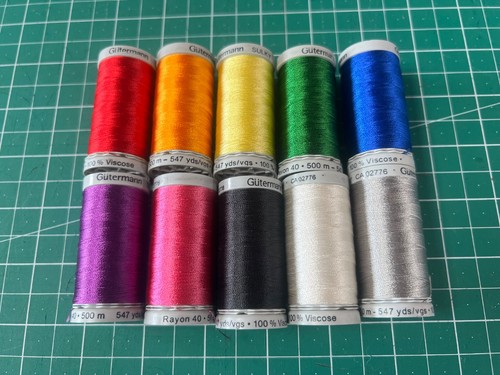 Ten 500m reels gutermann sulky - ten,