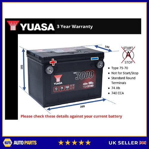 Battery fits cadillac sts 4 - fits,