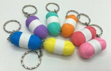 Wool / Yarn Keyring / Gift for