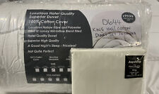 JOB LOT 10.5 KING DUVET 100% COTTON COVER +COTTON DUVET SET CREAM D644