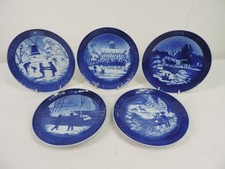 Royal Copenhagen Christmas Plates Porcelain x 5  -  Thames Hospice