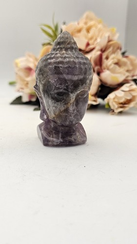 Amethyst buddha carving - buddha,