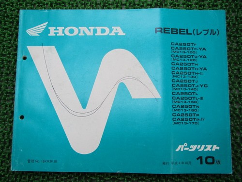 Honda rebel parts - rebel, list