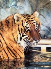 Franklin Mint Fine Porcelain Ltd Edition Majestic Tiger Display Plate ✅ 1153